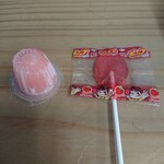 王者-23 - 食後のサービスでもらった飴とゼリー