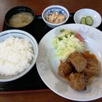 楽亭 - マグロスタミナ焼定食￥968-