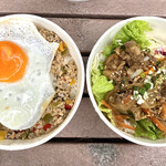 ポップアップキッチン - バジルカバオライス、プルコギライス　各250円(タイムセール)