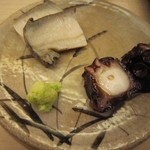 鮨 さいとう - 蒸鮑と煮蛸（2012/5）