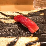 うを徳 - 塩釜本鮪の中トロのにぎり