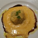 レストラン コバヤシ - 帆立と洋葱のラビオリ
