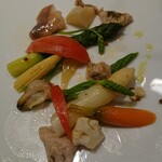 Restaurant Kobayashi - 北寄貝とアスパラガス3種