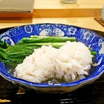勢麟 - 綺麗に花開いた鱧しゃぶ