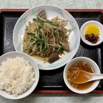 幸来軒 - レバニラ炒め定食 ¥750