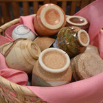 寿司・うなぎ 羽子吾 - お好みのお猪口が選べます