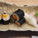玄海鮨 - 追加  ウニ巻  イカ  カンパチ腹身