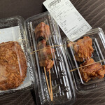 肉の宮崎 - 料理写真:メンチ・焼き鳥・ザンギ