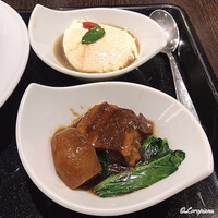 中国料理 豪華 - 東坡煮､胡麻豆腐 黒蜜がけ