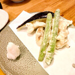 魚市場 小松 - 野菜天ぷら