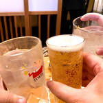 魚市場 小松 - 乾杯~♪