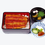 Grilled eel on rice (top)
