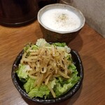 SPICY CURRY 魯珈 - ぷちサラダ+ラッシー