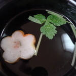 そば処福寿 - お吸い物とは珍しい