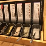 Tonkatsu Hachi Bee - 6種類の塩