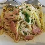 ボーノ - ヤングコーンとベーコンのペペロンチーノ