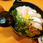 力餅 - 鍋焼きうどん670円✨山菜おこわ160円✨おこわは、滅多に店頭に出ません！