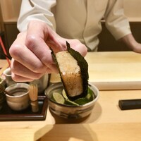 すが弥 - 平貝の海苔巻き