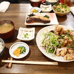 郷酒 - とりからネギソース定食