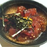 まぐろ家 旬秋 - 2012.5.24まぐろユッケ