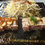 Hamadiya - 醤油味とかぼす味の鮪ステーキ