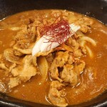 豚肉汁うどん べ - 豚肉汁カレーうどん