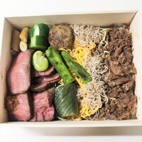 肉割烹 上 - 和牛しぐれのお好み弁当