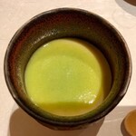 鮨 竜介 - 2020.4.  空豆の茶碗蒸し