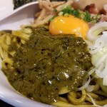 塩そば専門店 桑ばら - アワビの肝と卵黄の冷製和えそば