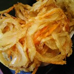 ゆで太郎 - 「クーポンかきあげ」は玉葱＆人参♪