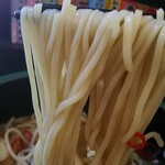 ゆで太郎 - ではいただきます♪麺を引き上げると…( ゜o゜)