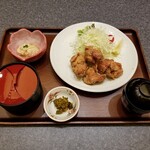 Deep-fried Okumikawa chicken set meal