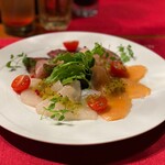 新鮮本日の3種カルパッチョ