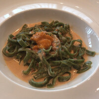 Le Studio - ◇温前菜【ほうれん草を練り込んだタリアッテレ　生ウニのクリームソース】