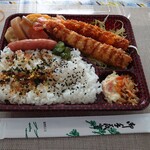 柳生精肉店 - エビフライ弁当