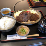 レストラン 牛石 - でも河内屋はステーキ定食