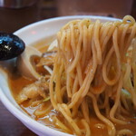 麺と肉 大鶴 - 辛口炙り肉ソバ味噌（麺）