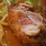 麺と肉 大鶴 - 辛口炙り肉ソバ味噌（カラアゲ）