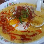 餃子の王将 - 温玉担々麺（辛2倍）