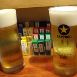 鮨屋とんぼ - 生ビール