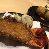 中納言 大阪駅前第3ビル店 - 伊勢海老の活造り伊勢海老の甲羅揚 / 伊勢海老のクリームコロッケ