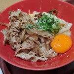 二代目 甚八 - 伊勢うどん卵肉のせ