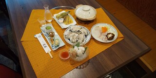 Gyoem Mae Hana Zen - 特選鱧しゃぶと夏牡蠣を使用したコース