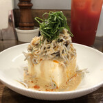 創作麺工房 鳴龍 - 「しらす冷やっこ」300円