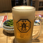 博多の大衆料理 喜水丸 - ビール