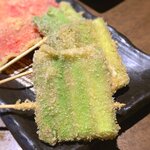 水炊き・焼き鳥 とりいちず - アスパラ￥149/1本　2020.6.2