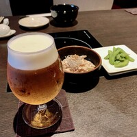 博多もつ鍋 やま中 赤坂店 - ビール