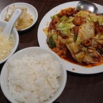 Keizan - 日替りの回鍋肉定食 850苑