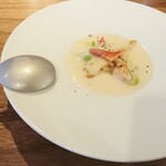 Kasai - 新玉葱スープにホッキ