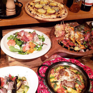 期間限定 ビアガーデン サラダ ピザ2種食べ放題 2時間飲放題付 ビアガーデンbプラン 5500円 税込 こちらのプランは税込5 500円となります Tsuchi 農園野菜と肉料理 大阪梅田 阪急 イタリアン 食べログ